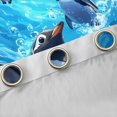 thumbnail image 4 of Manfei Cartoon Ocean Penguin Blackout Curtains Set of 2 (52x84 Each), Underwater World Window Curtains, Kawaii Wildlife Animal Curtains and Drapes, Curtains Blackout Home Decor, 4 of 6