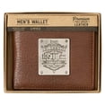 thumbnail image 4 of Genuine Leather RFID Wallet for Men  Blessed Is The Man Jeremiah 17:7 Metal Emblem Quality Classic Brown Leather Bifold Wallet  Christian Gifts for Men, 4 of 4