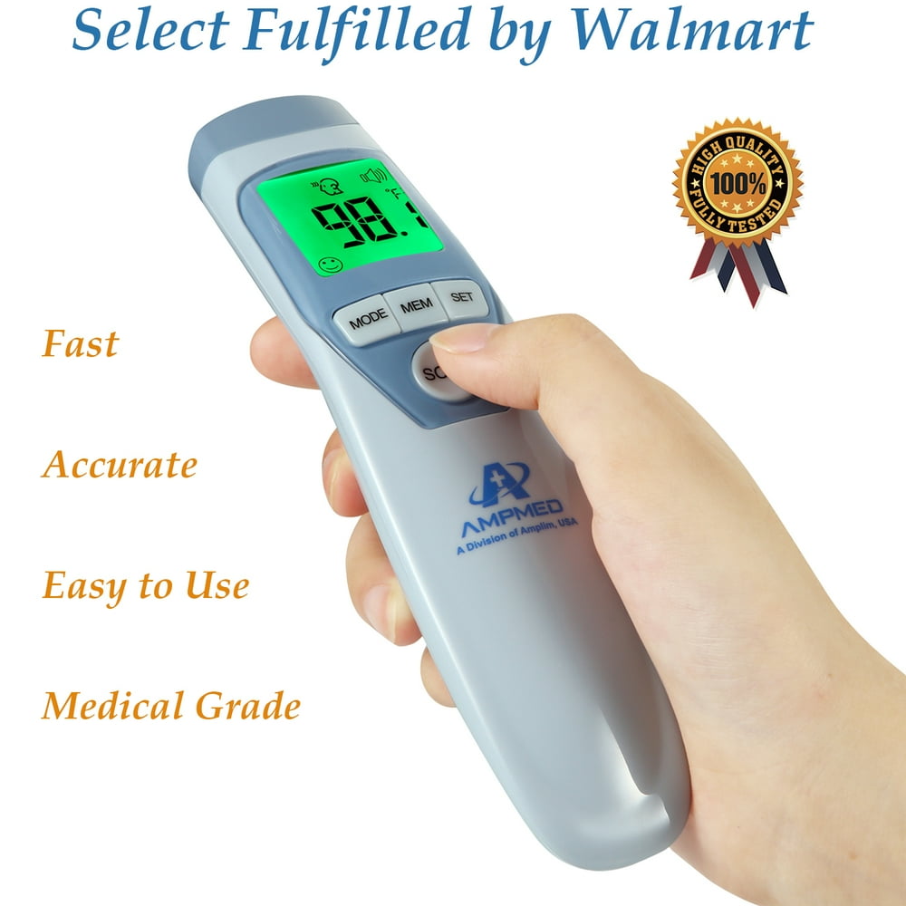 NonContact Forehead Thermometer, Amplim 2021 Touchless Digital IR