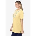 thumbnail image 3 of Woman Within Plus Size 7-Day Embroidered Pointelle Tunic, 3 of 5