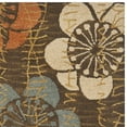 thumbnail image 2 of SAFAVIEH Blossom Heidi Floral Flowers Wool Area Rug, Brown/Multi, 4' x 6', 2 of 4