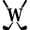 W Golf Clubs, variant on Ball Tatt - Golf Ball Stamp Monogram Initial Self-Inking Reusable Permanent Ink Ball Marker