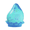 Blue, variant on Decorative Resin Water Drop Shaped Paperweight with Embedded Glitter for Office Desk Home Decor Gift Ornament
