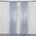 thumbnail image 2 of Balsa Circle 2 Dusty Blue Panels 8 x 2 feet Sequin Drapery Backdrop Curtains with Rod Pockets Wedding Party Photobooth Ceremony Event, 2 of 7
