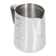 thumbnail image 4 of Jarra para espumar leche, jarra de café para hacer espuma de acero inoxidable con escala medidora para fiesta en casa, Bar, 550ML, 4 of 14