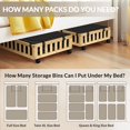 thumbnail image 3 of 2 Pack Bamboo Under Bed Storage with Wheels, 39”x20”x7.8” Lager Under Bed Storage Containers (Natural), 3 of 12