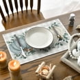 thumbnail image 7 of Smile Blue Pumpkins Eucalyptus Leaves Fall Thanksgiving Table Placemat 4 Set 12 x 18, 7 of 7