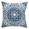 thumbnail image 2 of Creative Products Blue Shades Flower Mandala 20x20 Indoor / Outdoor Pillow, 2 of 2