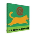 thumbnail image 2 of Hillary Vermont Pet Designs for Humans 'Dog Park Project Its Good To Be The Dog' Canvas Art, 2 of 3