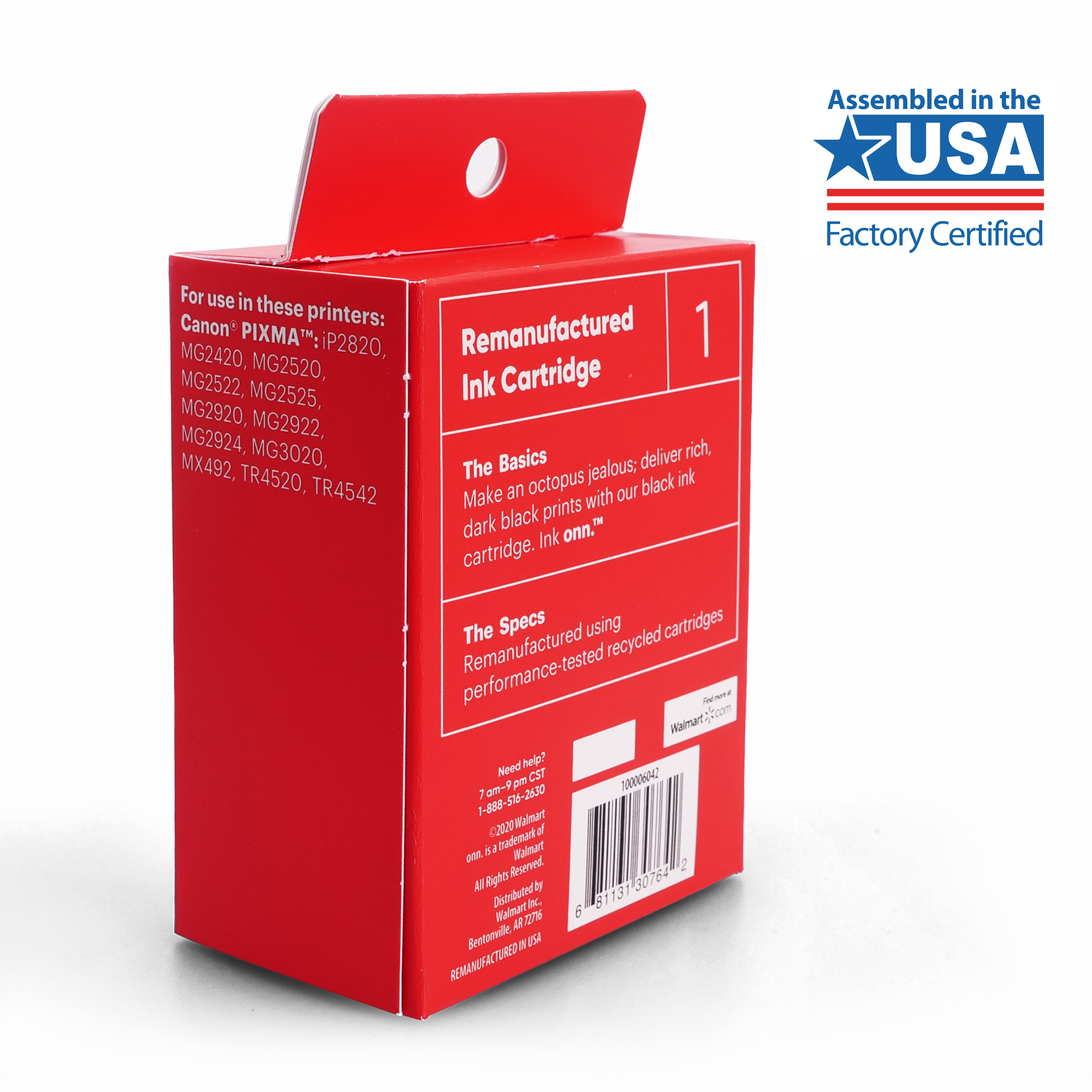 Onn Remanufactured Canon PG-245XL Black Ink Cartridge