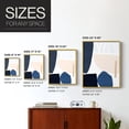 thumbnail image 4 of Denim and Sand I Framed Print in Gold Solid Wood Framed Print No Nail Hanging, 4 of 6