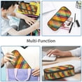 thumbnail image 6 of Uemuo Abstract Watercolors Tartan Printed Large Pencil Case, Big Capacity Pencil Pouch Stationery Pen Bag, Storage High Capacity Bag Pouch Holder Box Organizer, Marker Pen Case, 6 of 9