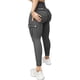thumbnail image 5 of Gibobby Pantalones de yoga Pantalones pierna sólidos con cintura ancha básica yoga(Gris， L), 5 of 5