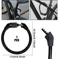 thumbnail image 2 of Candado para bicicleta, candado para scooter eléctrico, candado antirrobo para bicicleta, candado para casco de motocicleta, candado para remolque, candado para bicicleta con código, con código intel, 2 of 5
