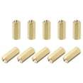 thumbnail image 5 of Uxcell M2.5x12mm Female to Female Hex Brass Spacer 50 Count, 5 of 5