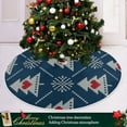 thumbnail image 3 of Yayeee Christmas Tree Skirt 35 inches for Xmas Tree Holiday Party Decoration, Blue Christmas Tree, 3 of 6