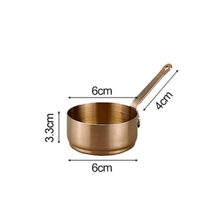 

Mduoduo Mini Stainless Steel Saucepan Heating Pot Soup Pot Milk Butter with Handle Sil
