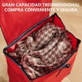thumbnail image 4 of Carrito para Mandado de Compras Plegable Multiusos Resistente con Ruedas y Bolsa Desmontable Rojo, 4 of 7