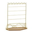 thumbnail image 2 of Jewelry Organizer Stand Necklace Holder with Wooden Tray Jewelry Rack Jewelry Holder Display Decorative for Ears Pendant Watch Yuyangstore Organizador de joyas, 2 of 4
