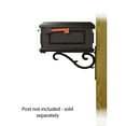 thumbnail image 3 of Traditional Curbside Mailbox with Sorrento front single mailbox mounting bracket, 3 of 7