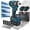 Blue, variant on RELOIVE Cordless Impact Wrench Kit,663.8 FT-lbs(900N.m) Max Torque,1/2" Heavy-Duty Brushless Motor,4-IN-1 Electric Impact Driver,2 x 4.0Ah Batteries for Car Home Repair