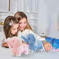 thumbnail image 4 of Adorable Pink Elephant Plush Toy for Kids Soft Stuffed Animal for Toddlers, Ideal Baby Shower Gift, 12 Inches, 4 of 5