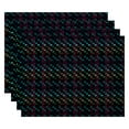 thumbnail image 3 of Simply Daisy 18" x 14" Mad for Plaid Geometric Print Placemats, Set of 4, 3 of 4