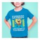 thumbnail image 3 of Playera Bob Esponja Fan Army Talla 6 manga corta estampado express yourself azul turquesa, 3 of 4