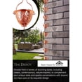 thumbnail image 4 of Rain Chains by JASINC 8.5 ft Pinecone Rain Chain Copper, Water Diverter, JAS3010C, 4 of 5