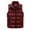 Red, variant on Men's Autumn&Winter Solid Color Sleeveless Stand-up Collar Vest Parkas