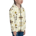 thumbnail image 5 of Sikiie Sweet Bee Zip Up Hoodie Teenage, hoodies for Teenage, Zipper Sweatshirt Jacket for Daily, Traveling-Medium, 5 of 6