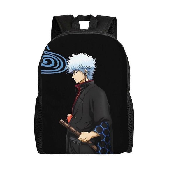 Gintoki Sakata Versatile Backpack Washable casual style School Student Backpack Trendy Oxford Cloth Computer Bag