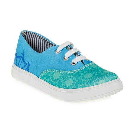 

Biggdesign Deer Designed Turquoise Women Shoes Comfort Shoes for Women Flat Shoes Sport Sneakers Turquoise Women Shoes