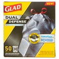 thumbnail image 4 of Glad Dual Defense Drawstring Large Trash Bags, 30 Gallon, 50 Count, 4 of 6