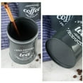 thumbnail image 2 of relayinert Kitchen Food Storage Canister Set 3 Pcs Coffee Tea Sugar Tins Gray, 2 of 5
