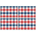 thumbnail image 1 of Napperons pour Table à Manger, Napperon de Table à Carreaux Rouges, Napperons de Table pour Fêtes et Décorations de Table de Noël - Carreaux Rouges 4 Pcs, 1 of 7