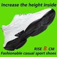 thumbnail image 3 of Men's & Tall Lift Sneakers with 3.15inch Thick Platform - Breathable - Height Increase Shoes, for, Gym, - Heavy-Duty Sole & Casual Athletic Wear Low-Top Round Toe, 3 of 5