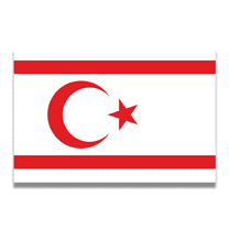 Magnet Me Up Northern Cyprus Flag Vinyl Automotive Magnet Decal, 4x6 Inches