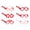 A, variant on Dserhfy 6 Pcs Cute Valentine's Day Glasses Red Pink Love Heart Paper Glasses Dress Up Photo Booth Props for Birthday Valentine's Day Party Supplies