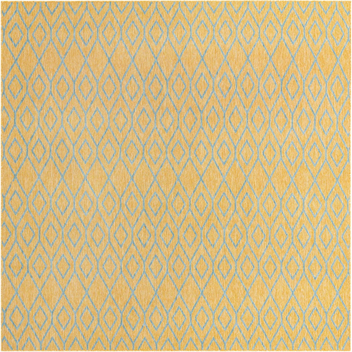 Jill Zarin Outdoor Collection Rug 10' 8 Square Yellow And