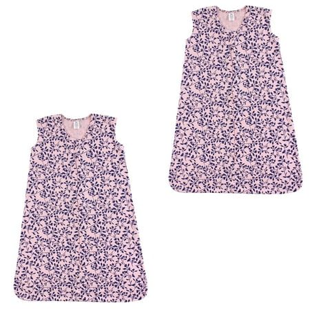 UPC: 0660168889130 | Yoga Sprout Unisex Baby Sleeveless Cotton Sleeping Bag  Sack  Blanket  Fresh Floral Jersey 2-Pack  12-18 Months
