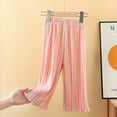 thumbnail image 6 of Qudderr Little Girls Wide Leg Pants for Toddler Kids Summer Loose Wide Leg Palazzo 1-9 Years Girls Casual Trousers, 6 of 8