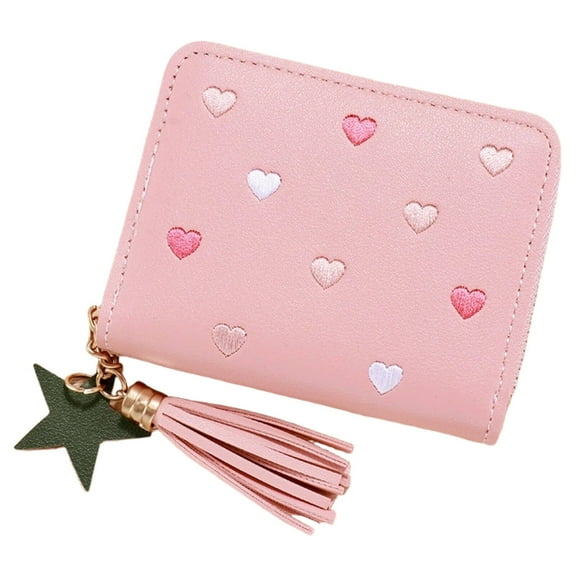 CCOCC Wallet Women,Chic Coin Pouch Wallets for Women,Multiple Card Slots Easy Access Design Toddler Wallet,Dark Pink