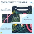 thumbnail image 2 of FORMRS Boys Rash Guard Short Sleeves Swim Shirt Quick Dry UPF 50+ Sun Protection, Sizes 3-12T, Yellow Floral Flamingo, 2 of 6