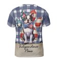 thumbnail image 2 of Patriotic Boston Terrier 4th of July Independence Paws All Over Print 3D Shirt Unisex Merch Gentleman Dog Lover Gifts - 02010, 2 of 6