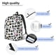 thumbnail image 3 of Disketp Cool Camera print Canvas Backpack Lightweight Travel Daypack Student Rucksack Laptop Backpack-Small, 3 of 5