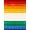 Rainbow Multicolor, Pattern 1, variant on ODIKA 8'x10' Washable Area Rug Doormat Motif Door Symmetrical Welcome Frame Striped Bold for Dining Room, Large Office, Lounge, Non-Slip Chair-Friendly Mat