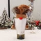thumbnail image 3 of Kearding Cubierta de botella de vino, muñeco sin rostro de felpa de Navidad, ropa a prueba de polvo, sombrero de cerveza de champán Universal, de Kits de decoración para fiestas Alce Kearding HA068242-03, 3 of 6