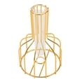 thumbnail image 1 of Florero de metal Bling Bling Jarrón decorativo transparente moderno, 1 of 12