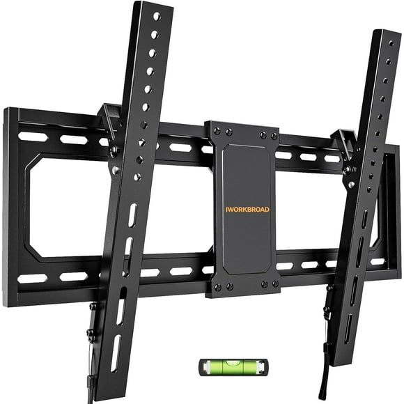 65 75 85 inch Tilt TV Wall Mount for 32-90 inch TV, Low Profile TV Mount TV Brackets with Safe Lock & Quick Release, VESA 600x400mm, 132lbs & 24 inch Stud, Fit Most 55+ 75+ 85+ 86 TVs